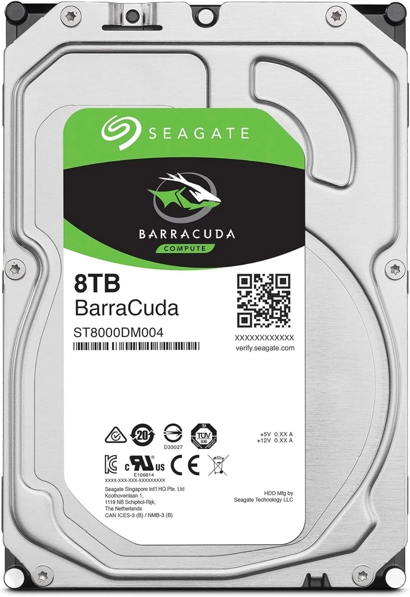 Seagate Internal 5400 RPM Rotation Speed 8 TB Storage Capacity
