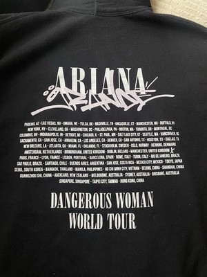 Ariana Grande Dangerous Woman Tour Black Graffiti Hoodie | eBay