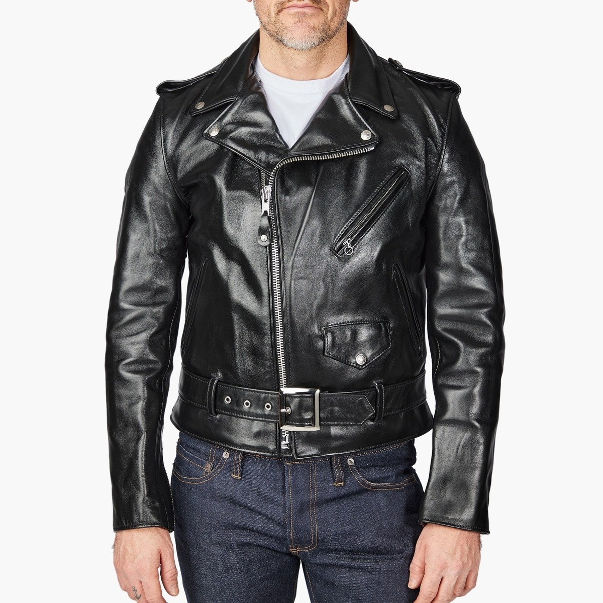 SCHOTT NYC 618HH Slim Horsehide Perfecto Horse Leather Biker