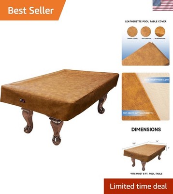 Elegant Waterproof Billiard Table Cover - Tearproof Design, Ideal for 8FT Tables