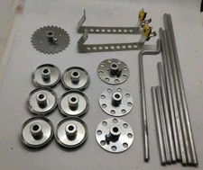 Gilbert Gabriel Erector Set Steel Gear, Pulley, Battery Holder and Axle Lot