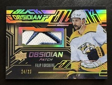 2022-23 Upper Deck SPX Hockey #OJ-FF Filip Forsberg Black Obsidian GU Patch /25