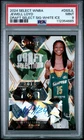 Jewell Loyd 2024 Panini Select WNBA White Ice Auto 24/25 JSY # PSA 9