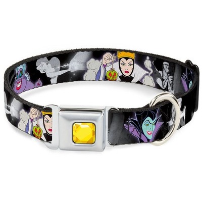 Dog Collar DYAV-Princess Gem CLOSE-UP Full Color Yellow Villains Hex (US IMPORT)