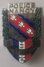 Police nationale, insigne du corps urbain de Nancy...