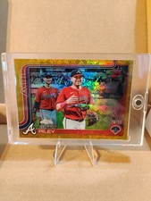 2025 Topps Chrome - Image Variation Austin Riley #206 Gold Speckle Refractor /50