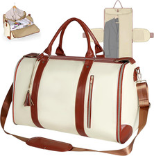 Garment Duffle Bags for Travel, Convertible Carry on Garment Bag with Shoe Pouch