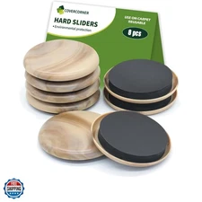 Furniture Sliders for Carpet 8 PCS - 2 1/2 inch Furniture Moving Slider Chair...