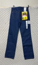 Wrangler Cowboy Cut Original Jeans Boy's 14 Slim Blue Adjustable Waist 13MWABP.