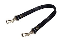 Genuine Leather Wristlet Keychain Hand Strap Black
