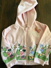 Disney Minnie Mouse Children's Zip Up Hoodie Sweatshirt 3T Pink