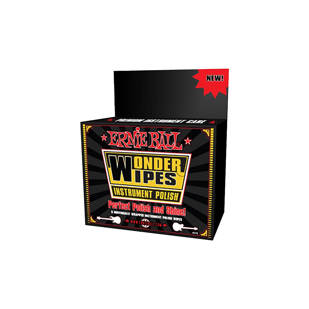 Полироль для инструментов Ernie Ball Wonder Wipe 6 упаковок 1890₽