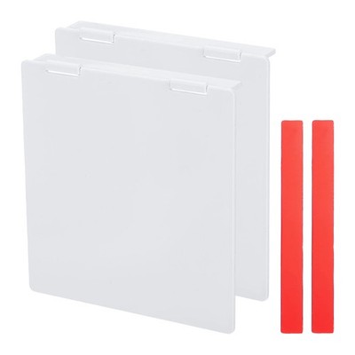 2Pcs 4-3/4'' Central AC Thermostat Cover Panel AC Control Switch Protector, White