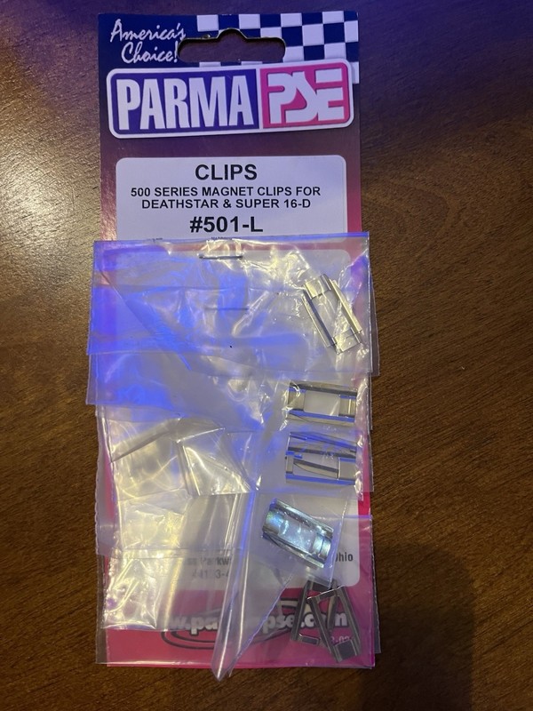 Parma - 501L - 16D Motor Magnet Clips 1/24 Slot Car (6 Pr)