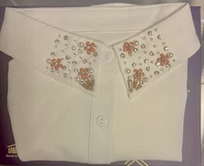 Embellished Faux White Collar