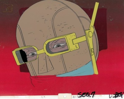 Aeon Flux Original 90s Production Cel Animation Art Liquid Television Monster