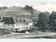 old rppc BUILDING A LONG ROAD Warmensteinach - Bayreuth - Bavaria Germany HM1992