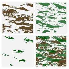 FINGERINSPIRE 3 Pcs Layered Brushstroke Camouflage