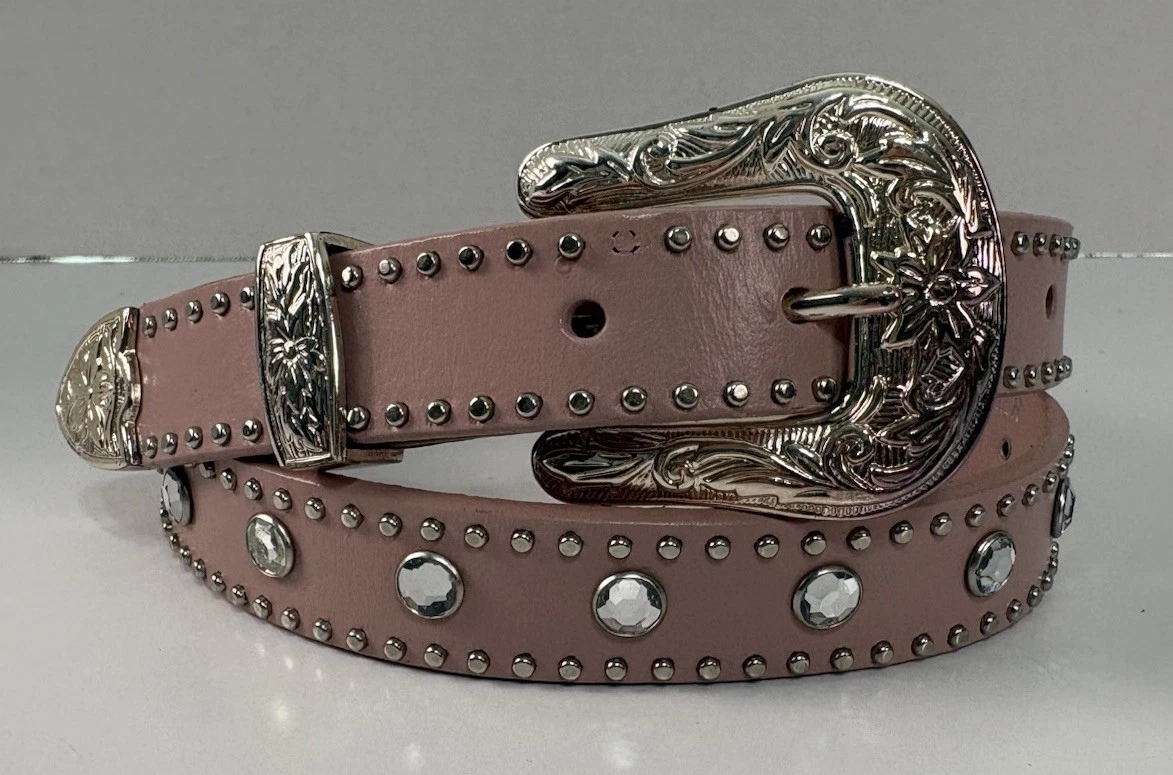 Pink Leather Cowgirl Belts for Women for sale | eBay display picture 3