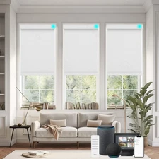 Changshade Smart Blackout Roller Shade Window Shade with Remote Control Automati
