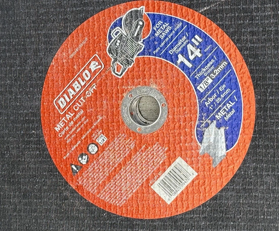 ( QTY 5 ) Diablo Metal cut Disc Diameter 14” photo 2