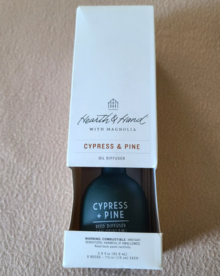 Hearth & Hand with Magnolia Cypress + Pine Oil Reed Diffuser 2.8 fl oz NEW