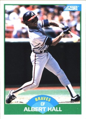 1989 Score Albert Hall #74 Atlanta Braves