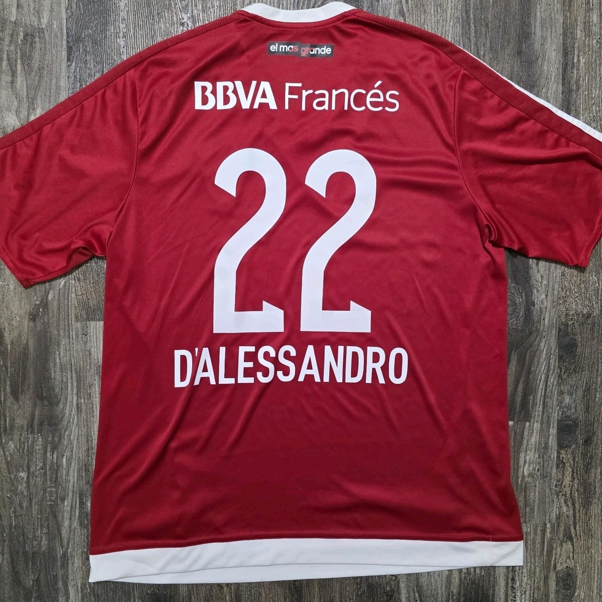 2016 Adidas River Plate Away Soccer Jersey Andres D'Alessandro Men