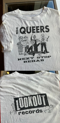 Vintage 1990s The Queers Punk Rock Band Tour Concert T Shirt U071