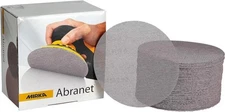 Mirka Abranet 6 Inch Sanding Discs, 800 Grit 50 Count - Dust-Free