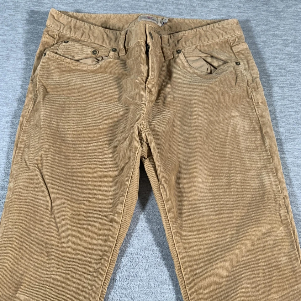 Pantalones Vineyard Vines para mujer 8 marrón pana elástica ajustados informales otoño invierno Foto 4 de 4