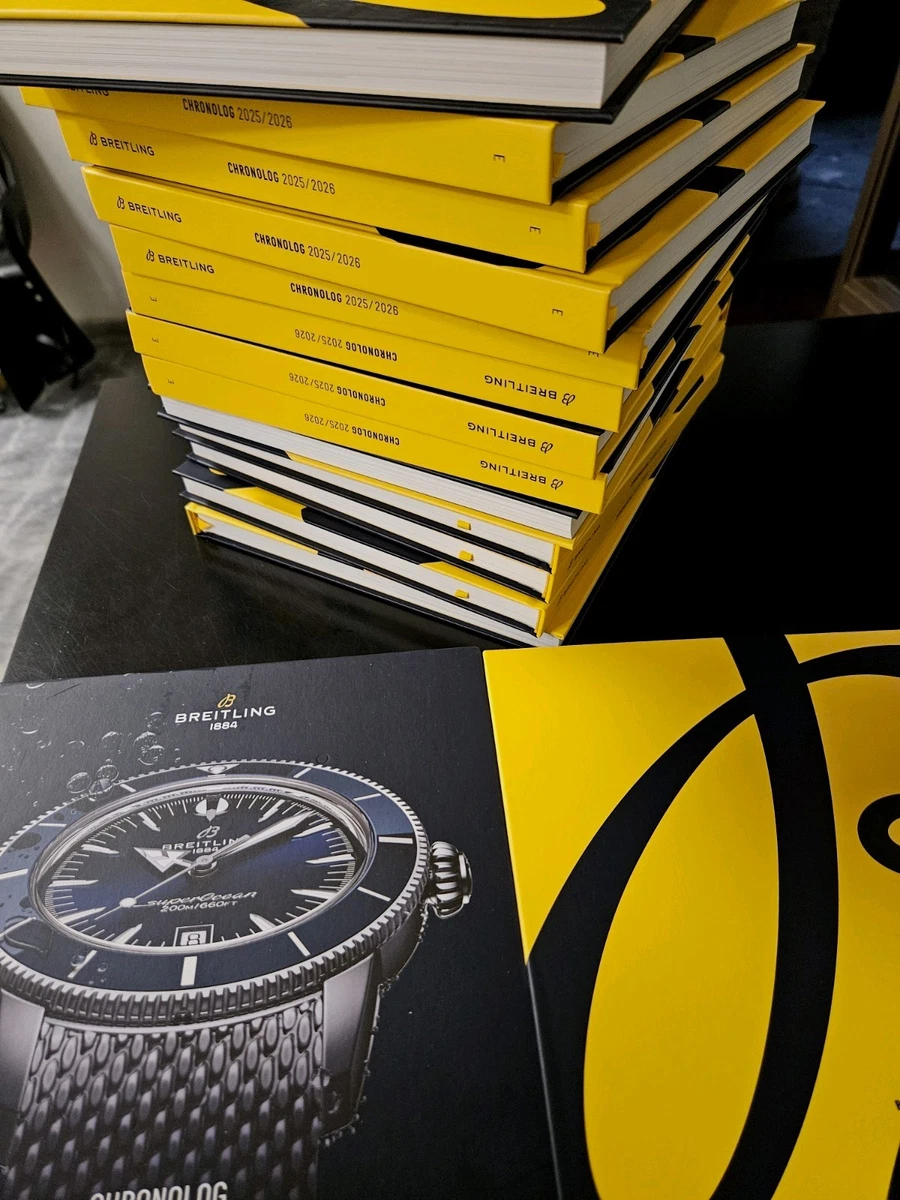 Breitling 1884 Catálogo Chronolog 2025/2026 cm 22 x 22 x 2 páginas 219 Italiano