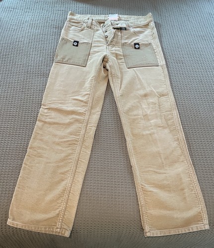Helmut Lang Straight Leg Tan Front Pocket Pants Made in Italy-Size 32