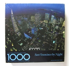 Springbok San Francisco by Night Puzzle 1978 #PZL5911 1000 Pc. VGC Complete