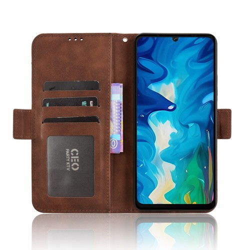 Para Doogee Note 59 Pro, Ranura para Tarjeta Separable Abatible Cuero Billetera Soporte Estuche Cubierta - Imagen 21 de 29