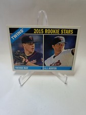 2015 Topps Heritage - Rookie Stars #264 Trevor May, A.J. Achter (RC)