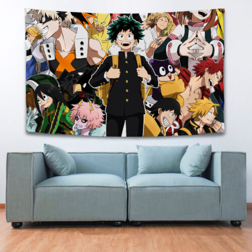 Anime My Hero Academia Tapestry Art Wall Hanging Poster Home Decor 75*100CM#S217 - Picture 1 of 1