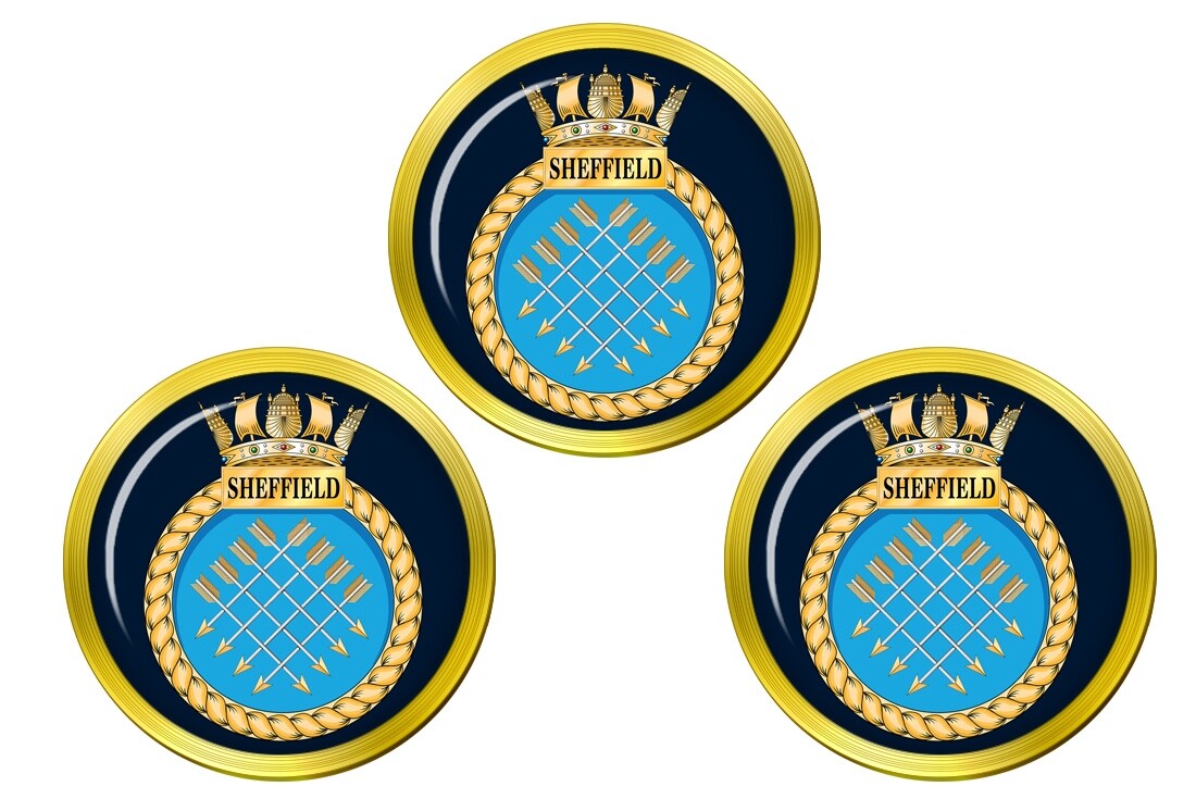 HMS Sheffield, Royal Navy Golf Ball Markers