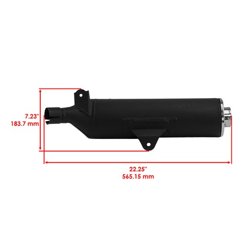 Exhaust Muffler W/Gasket for Honda TRX400EX TRX 400 Ex Sportrax 400 2X4 99-2008 - Picture 2 of 7