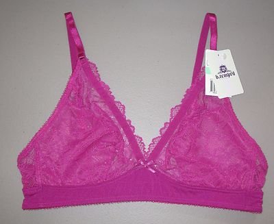 b. tempt'd Wacoal~34~910236~Wild Aster Purple Floral b. gorgeous Lace Bralette