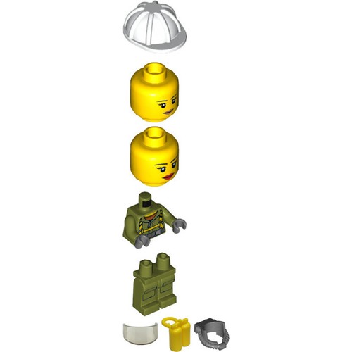Lego Miner (Female) Mini Figure - Picture 2 of 2