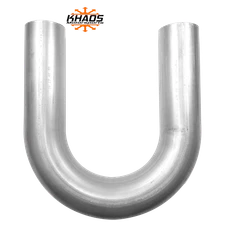 3" 180 Degree 16ga Aluminized Mandrel U  Bend Exhaust Tubing Downpipe USA