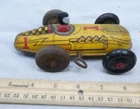 MARX TIN LITHO WIND UP MIDGET RACER TOY RACE CAR w/ DRIVER #1 !