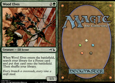 mtg cards like wood elves Obscure Perfect For Your Elf Deck search your library for a Forest card Wood Elves  30th Anniversary