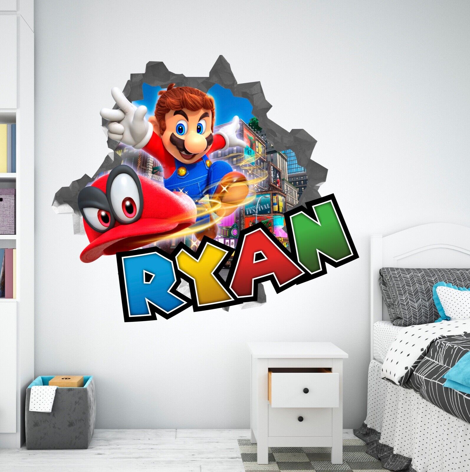 Super Mario Odyssey Vinyl Skin Decals Stickers for Regular PS4 Console  Stickers