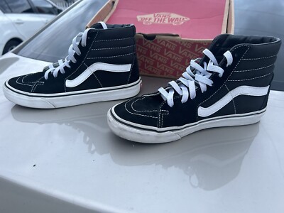 Size 7.5 Men 9 Women- VANS Sk8-Hi Black - SK8 HI | eBay