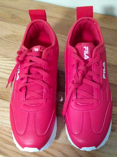 FILA Women's Fashion Athletic Sneakers Size 10 Red New (T005K) - Picture 2 of 8