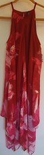 INC International Concepts Real Red Floral Midi Dress Womens Size 2 NWT