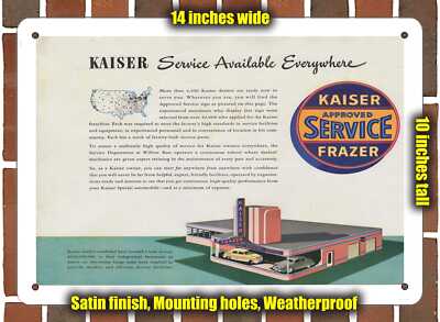 Kaiser Sign Inox Metal Sign - 1947 Kaiser Special (Sign Variant #18) | eBay