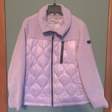Koolaburra By Ugg Reversible Sherpa Puffer Jacket Violet Women’s Size Large Nwt